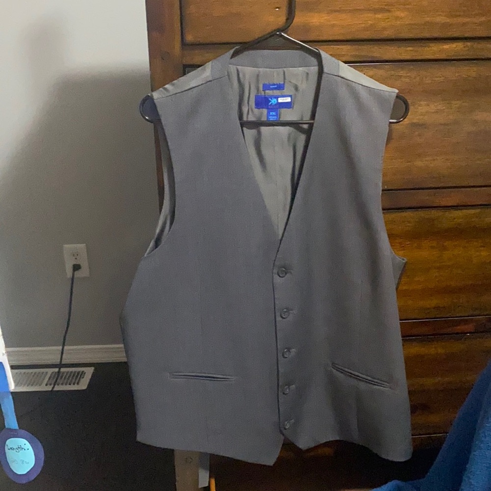 Gray Vest and Dress Pants Set